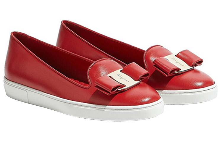 (W) FERRAGAMO Ballet Flats 'Red Bow' 圖 3