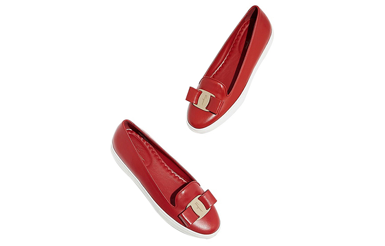 (W) FERRAGAMO Ballet Flats 'Red Bow' 圖 4