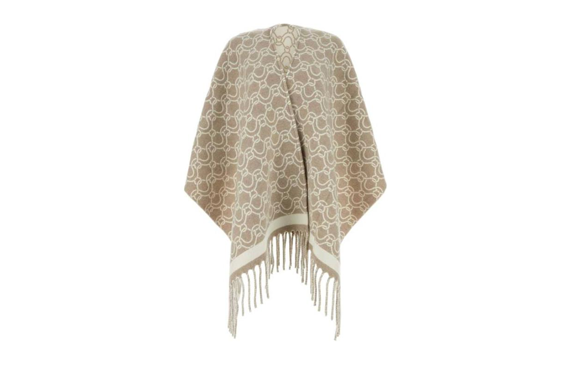 (Women) FERRAGAMO Beige  Logo Print Shawl. 320797770244 圖 2