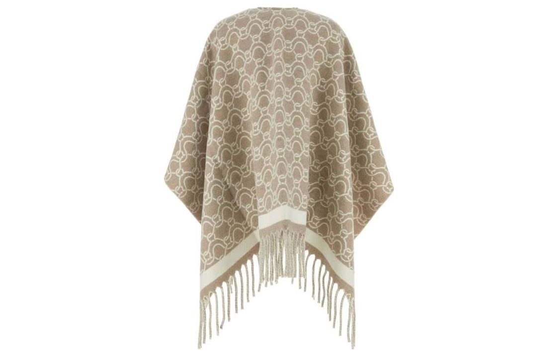 (Women) FERRAGAMO Beige  Logo Print Shawl. 320797770244 圖 3