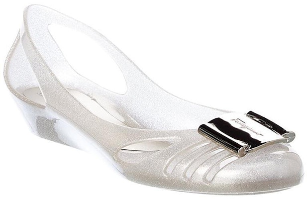 (W) FERRAGAMO Sandal Jelly Wedge 'Silver' Perak 033711-621406 Lookbook (W) FERRAGAMO Sandal Jelly Wedge 'Silver' Perak 033711-621406