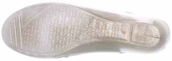 Purchase Ferragamo 菲拉格慕 果凍百慕達楔形平底鞋 女性款 銀色