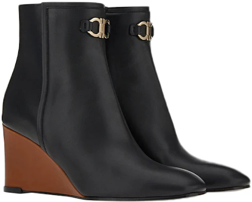 (W) FERRAGAMO 黑色坡跟靴 01C807-751066 Order (W) FERRAGAMO 黑色坡跟靴 01C807-751066