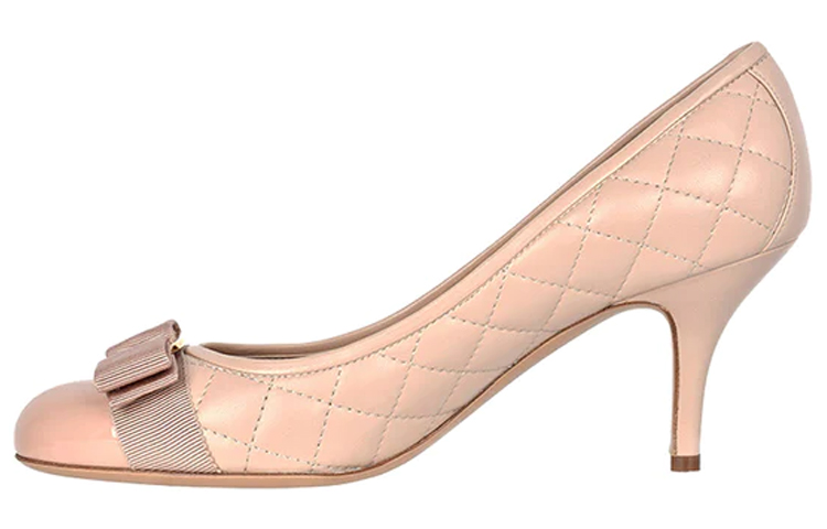 Buy (W) FERRAGAMO Chaussures à Talon Beige Noeud-Papillon 01N674-702229
