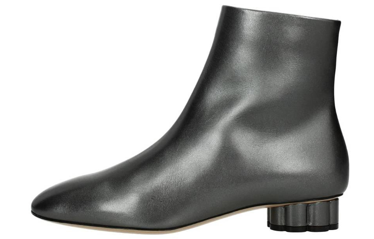 (W) FERRAGAMO Briza 'Grey Flower Heel'