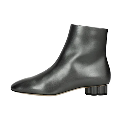 (W) FERRAGAMO Briza 'Grey Flower Heel'