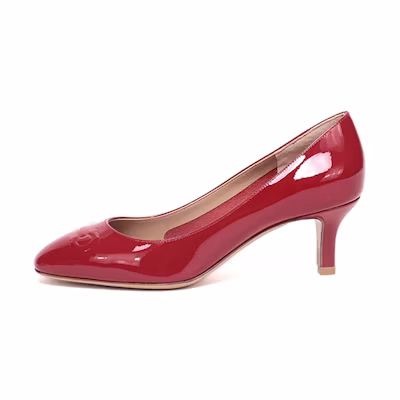 (W) FERRAGAMO BRONI 55 'Red Leather High Heels'
