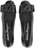 Lookbook (Women) FERRAGAMO Buckle-Detail Ballerina Pumps 'Black' 01C802-751004