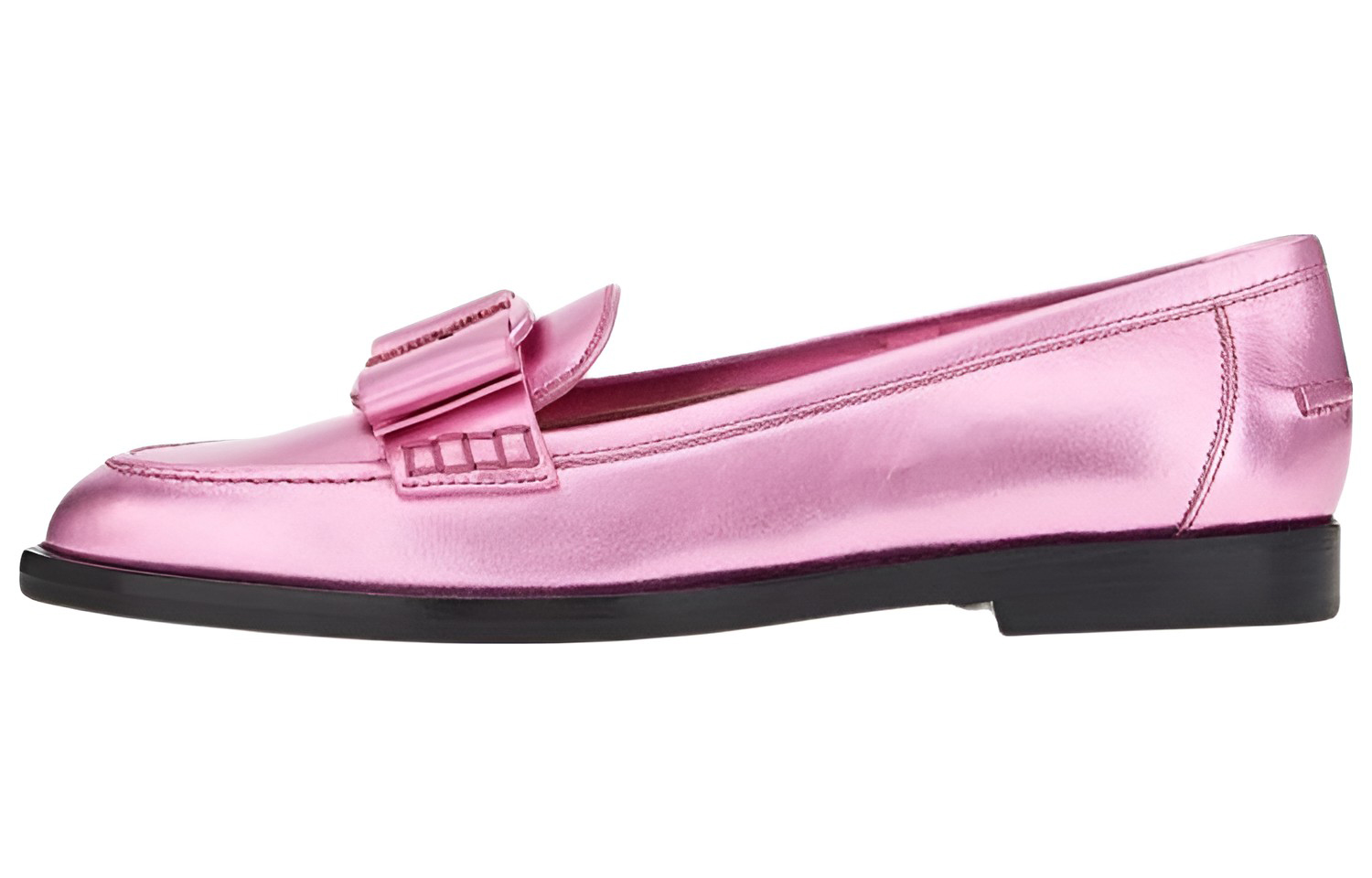 (W) FERRAGAMO Vivaldo High Shine Ballerina Shoes 'Pink'