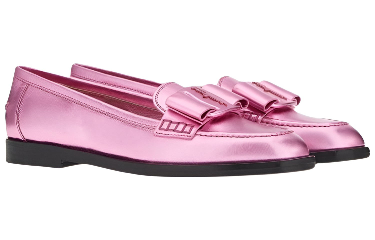 (W) FERRAGAMO Vivaldo High Shine Ballerina Shoes 'Pink' 圖 2