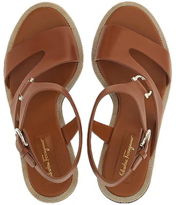 (W) FERRAGAMO Sandales Ouvertes en Cuir avec Boucle ''Marron'' 01E121-758460 Lookbook (W) FERRAGAMO Sandales Ouvertes en Cuir avec Boucle ''Marron'' 01E121-758460
