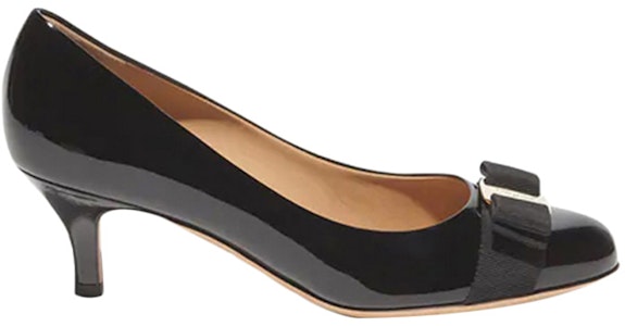 (W) FERRAGAMO Carla Tumit Tinggi 'Riben Hitam' 01B792-574558 Order (W) FERRAGAMO Carla Tumit Tinggi 'Riben Hitam' 01B792-574558