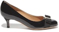 Shop (W) FERRAGAMO Carla Tumit Tinggi 'Riben Hitam' 01B792-574558