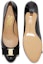Purchase (W) FERRAGAMO Carla Tumit Tinggi 'Riben Hitam' 01B792-574558