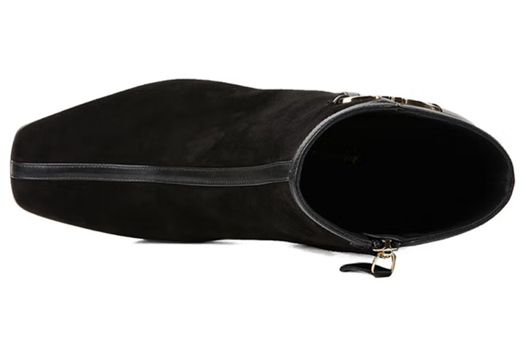 (W) FERRAGAMO Cassaro 'Black Leather and Suede' 圖 3