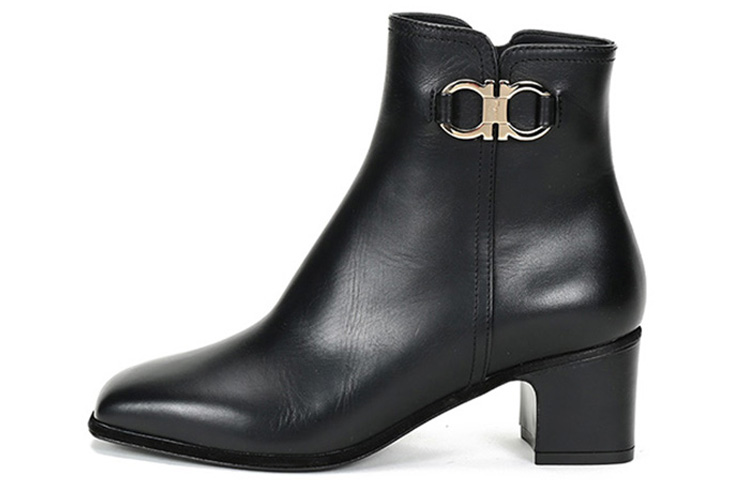 (Women) FERRAGAMO Cassaro Boot 'Gancini Black' 01P790-732958