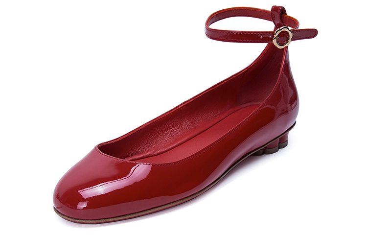 (W) FERRAGAMO Cefalu 'Red Patent Ballet Flats' 圖 2