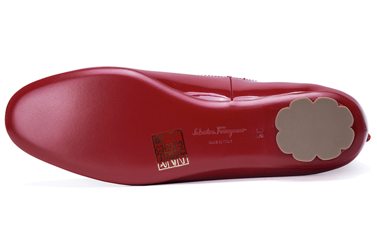 (W) FERRAGAMO Cefalu 'Red Patent Ballet Flats' 圖 5