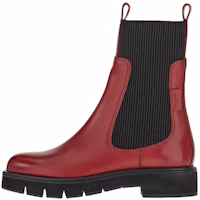 (Women) FERRAGAMO Chelsea Boot 'Red Black' 01D515-756167 (Women) FERRAGAMO Chelsea Boot 'Red Black' 01D515-756167