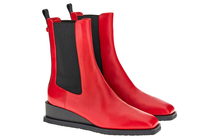 (W) FERRAGAMO Chelsea Boot 'Red Heel' 圖 3