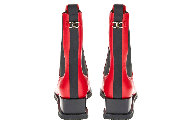 (W) FERRAGAMO Chelsea Boot 'Red Heel' 圖 4