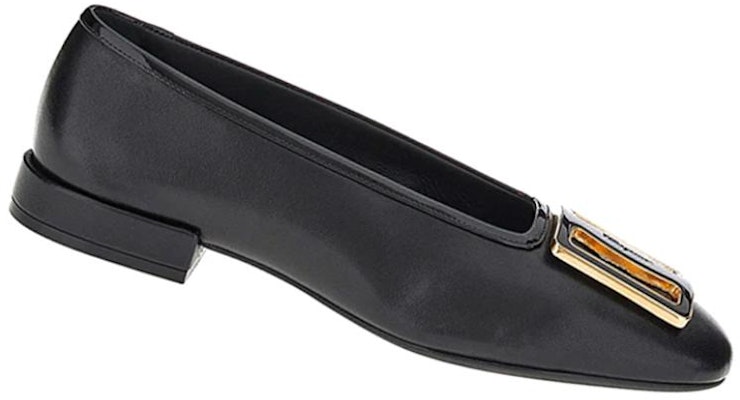 (Women) FERRAGAMO Chunky Buckle 'Black Ballet Flats' 01C725?748712 Order (Women) FERRAGAMO Chunky Buckle 'Black Ballet Flats' 01C725?748712