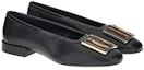 Lookbook (W) FERRAGAMO 'Kasur Hitam' Flat Ballet Gesper Tebal 01C725?748712