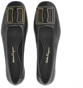 (W) "FERRAGAMO Bailarinas Negras con Hebilla Gruesa" 01C725?748712 Shop (W) "FERRAGAMO Bailarinas Negras con Hebilla Gruesa" 01C725?748712