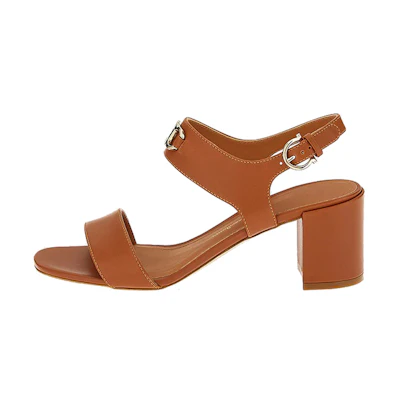 (W) FERRAGAMO Gancini 55mm Sandals Beige 'Brown'