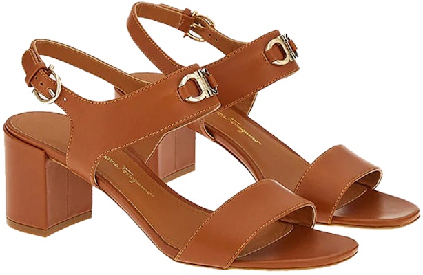 (Women) FERRAGAMO Chunky Heel Sandals 'Brown' 01C094-745437 Order (Women) FERRAGAMO Chunky Heel Sandals 'Brown' 01C094-745437