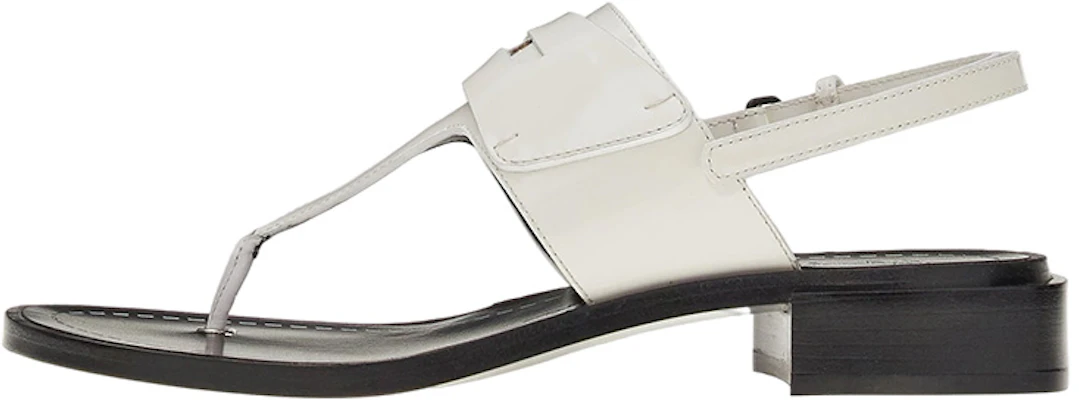 (W) FERRAGAMO Chunky Heel Sandalen ''Weiß'' 01C874-750979 Buy (W) FERRAGAMO Chunky Heel Sandalen ''Weiß'' 01C874-750979