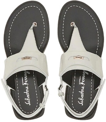 (W) Sandal Tumit Chunky FERRAGAMO 'Putih' 01C874-750979 Lookbook (W) Sandal Tumit Chunky FERRAGAMO 'Putih' 01C874-750979