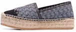 Buy Ferragamo 菲拉格慕 經典logo絎縫厚底草編鞋 女款 黑藍色