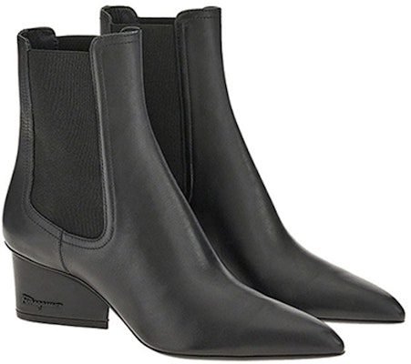 (Women) FERRAGAMO Classic Pointed Toe Chelsea Boot 'Black Elastic Panel' 01B736-745259 Order (Women) FERRAGAMO Classic Pointed Toe Chelsea Boot 'Black Elastic Panel' 01B736-745259