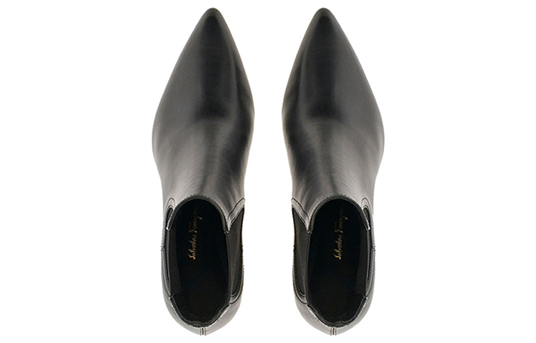 Lookbook (W) Bota Chelsea Clásica de Puntera Fina FERRAGAMO 'Panel Elástico Negro' 01B736-745259