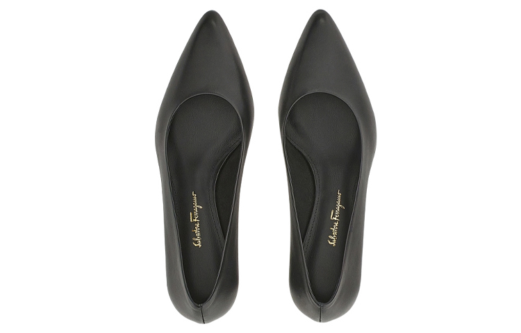 (W) FERRAGAMO CMFT Calfskin High Heels 'Black' 圖 3