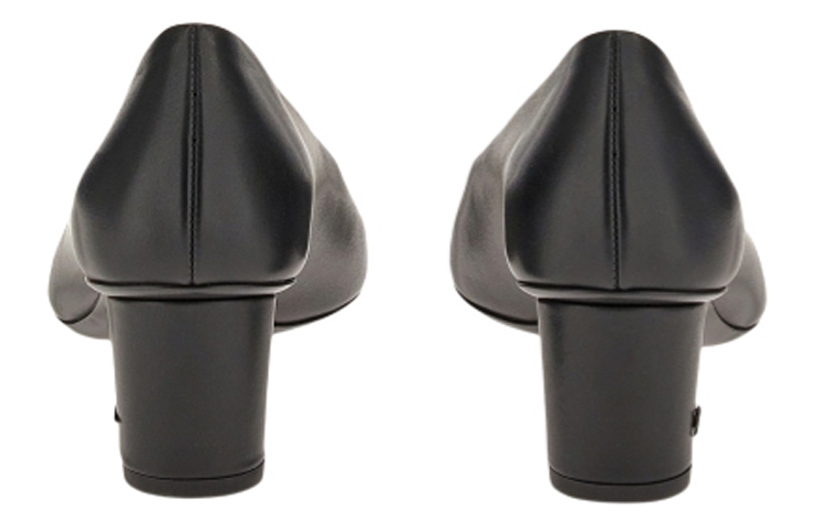 (W) FERRAGAMO CMFT Calfskin High Heels 'Black' 圖 4