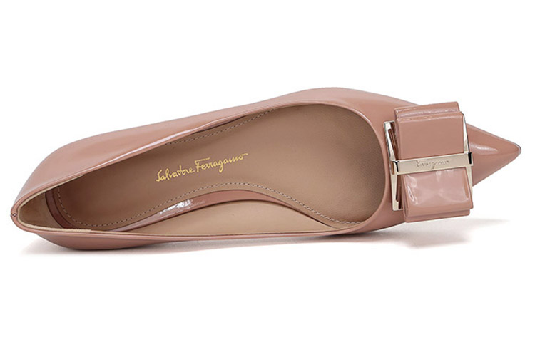 Purchase (W) FERRAGAMO Doble Lazo Plano 'Rosa Claro' 01P335-704660