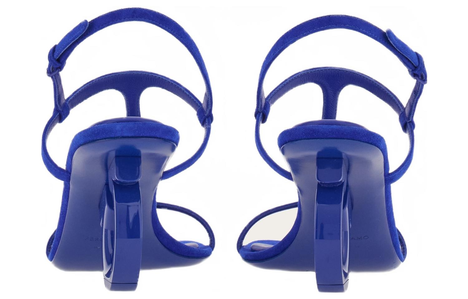 (W) FERRAGAMO Elina 'Blue Buckle High Heel Sandal' 圖 4