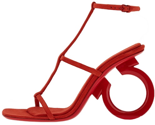 (Women) FERRAGAMO Elina 'Red Peep-Toe Buckle' 01E779-760225 Buy (Women) FERRAGAMO Elina 'Red Peep-Toe Buckle' 01E779-760225