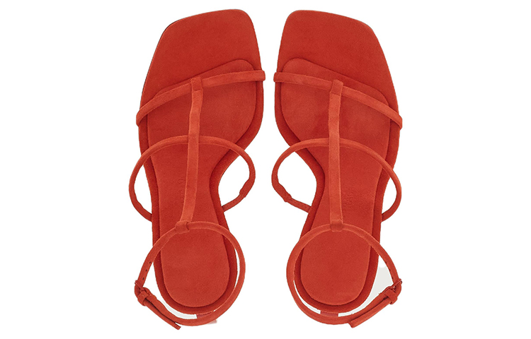 Lookbook (W) フェラガモ エリーナ レッド ピープトゥ バックル 01E779-760225