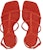 (W) FERRAGAMO Elina 'Merah Peep-Toe Buckle' 01E779-760225