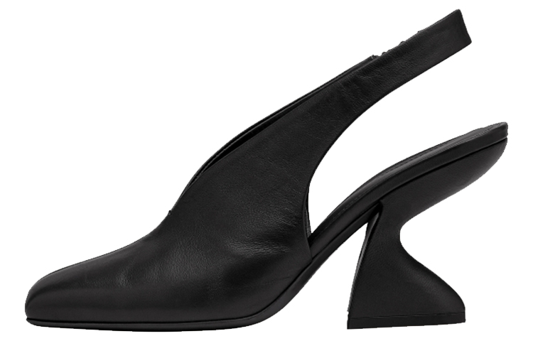 (Women) FERRAGAMO F-Heel 100mm Slingback Pumps 'Black' 01B386-743744