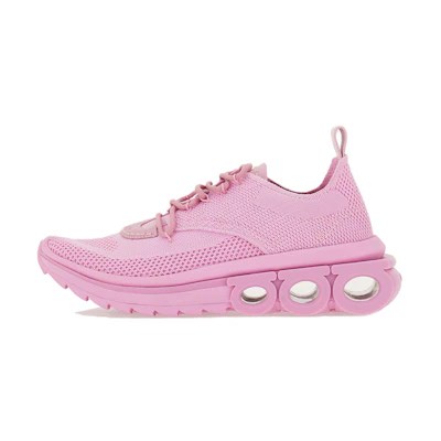 (W) FERRAGAMO Fabric & Suede Sneaker 'Pink'