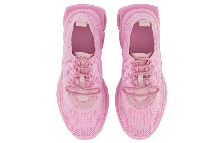 (W) FERRAGAMO Fabric & Suede Sneaker 'Pink' 圖 3