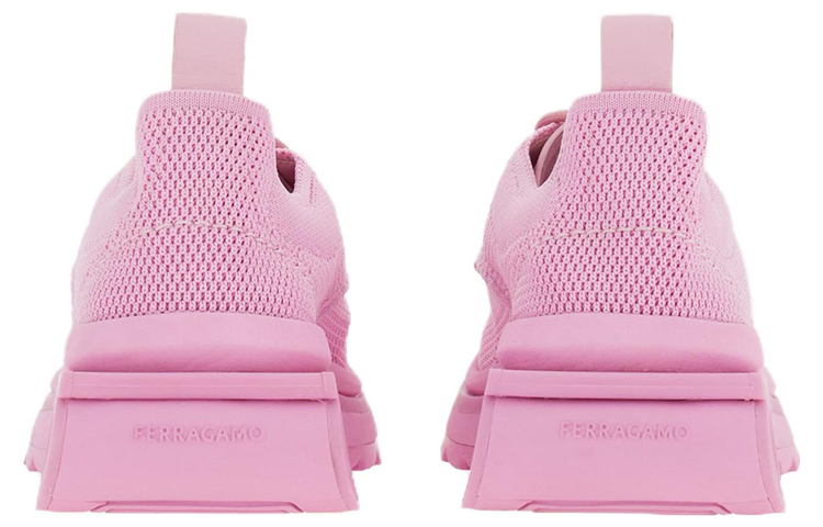 (W) FERRAGAMO Fabric & Suede Sneaker 'Pink' 圖 4
