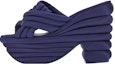 Buy (Women) FERRAGAMO Fabric Platform Slide 'Blue High Heel' 01F807-763968