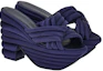 Order (W) FERRAGAMO Sandalo Platform in Tessuto ''Tacchi Alti Blu'' 01F807-763968
