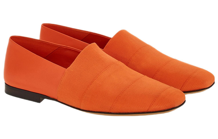 (W) FERRAGAMO Fabric Satin Slip-On Loafer 'Orange' 圖 2