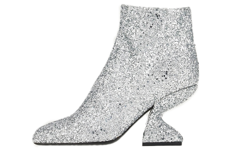 (W) FERRAGAMO Fashion Ankle Boot 'Silver'